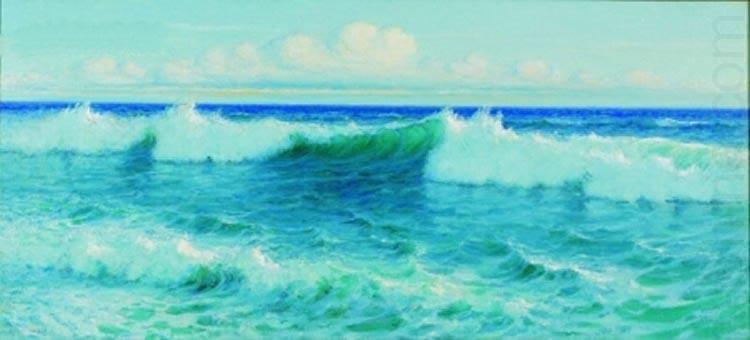 Breaking Waves, oil painting by Lionel Walden, Lionel Walden